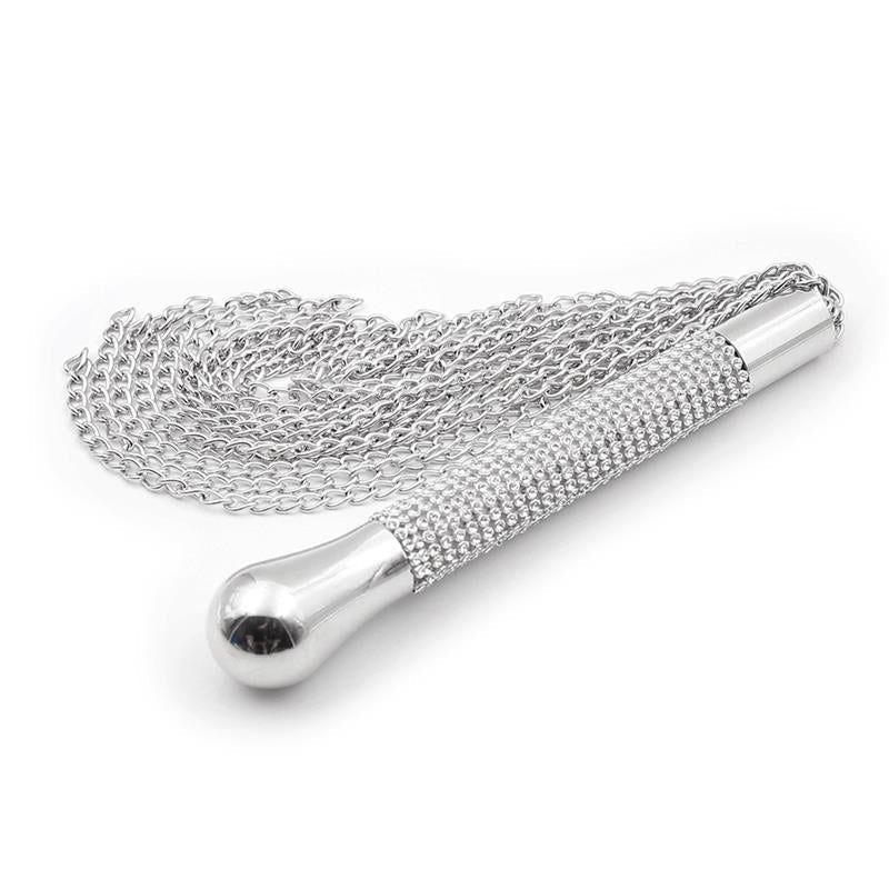 Flogger De Cadenas Con Mango Con Brillantes