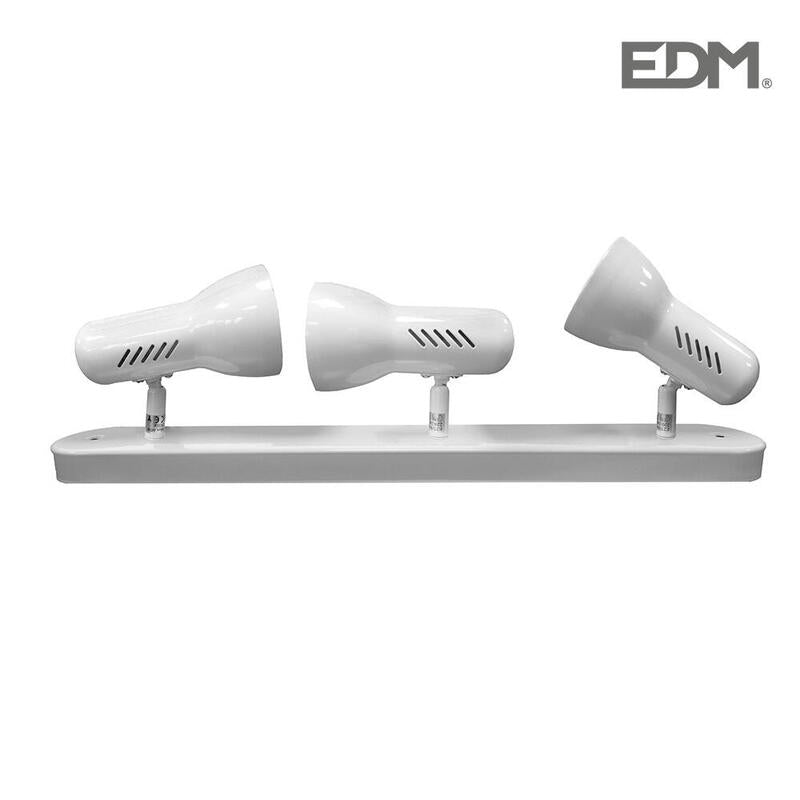 Foco 3 Elementos Modelo Galaxy E27 60 W (Bombilla No Incluida) Color Blanco;57 X 8 X 13,7 Cm