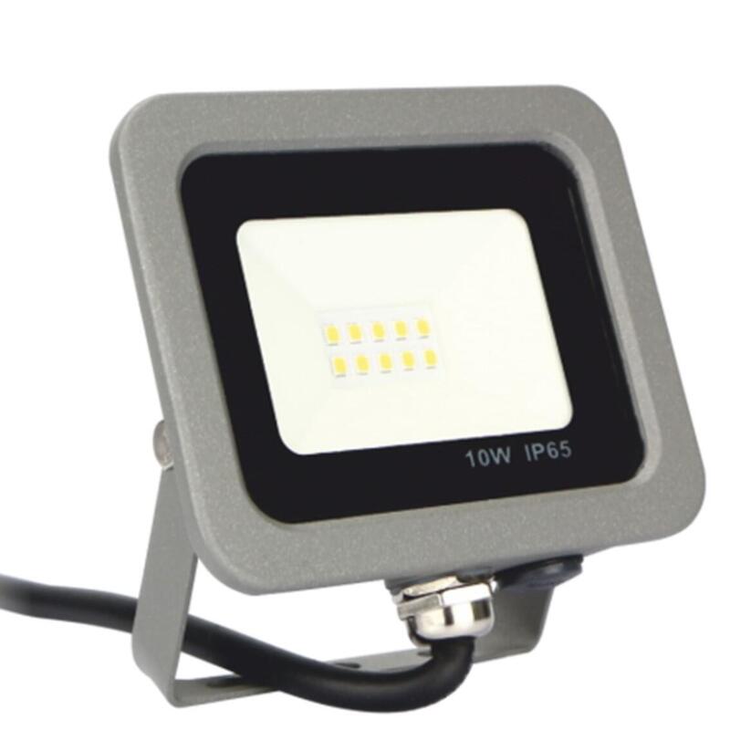 Foco Led Silver Electronics Forge+Proyector Ips 65 10w - 5700k Luz Fria - 800lm Color Gris