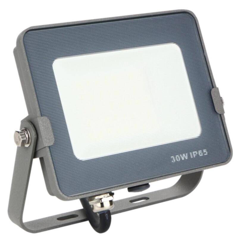 Foco Led Silver Electronics Forge+Proyector Ips 65 30w - 5700k Luz Fria - 2400lm Color Gris
