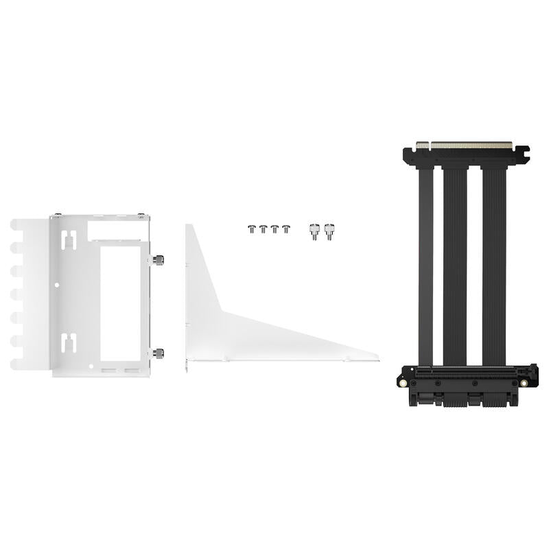 Fractal Design Flex 2 Pcie 4.0 X16 Blanco, Soporte + Cable Alargador Blanco/Negro, 19,5cm Fd-A-Flx2-002