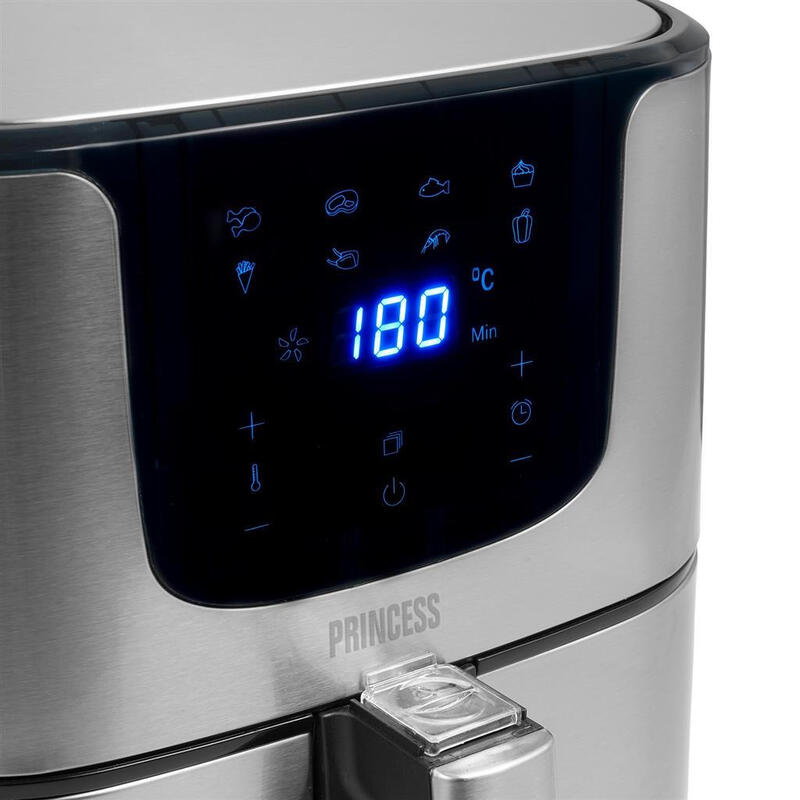 Freidora Por Aire Sin Aceite Princess Aerofryer Deluxe Digital Xxl 182060 1700w Capacidad 5.5l