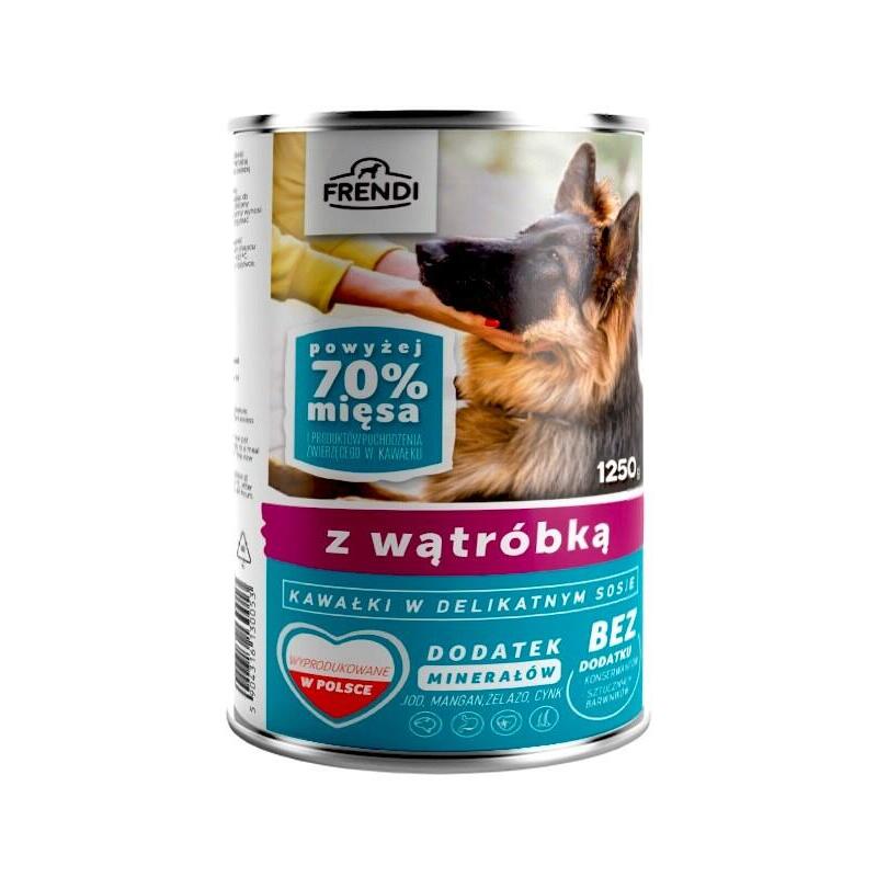 Frendi With Liver Chunks In Delicate Sauce - Comida Húmeda Para Perros - 1250g