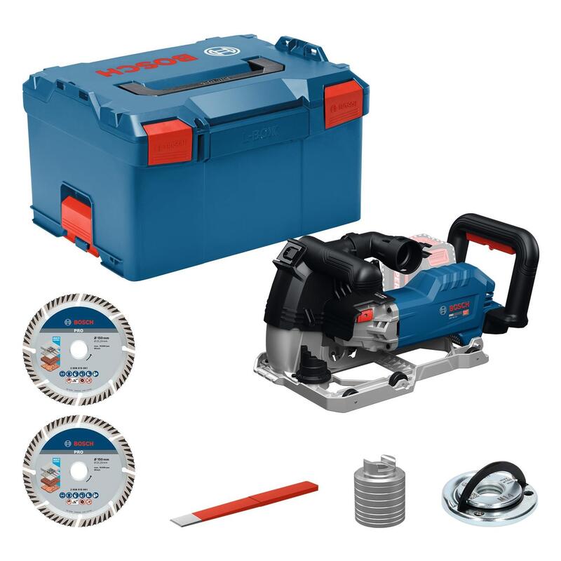 Fresadora De Pared Inalámbrica Bosch Powertools Gnf 18v-40 Professional Solo, 18 Voltios (Azul/Negro, Sin Batería Ni Cargador, En Caja L) 06016c5000