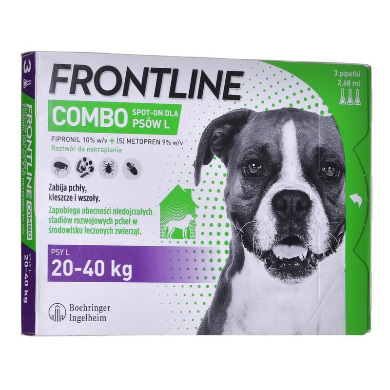 Frontline Combo Spot-On L - Gotas Antiparasitarias Para Perros - 3 X 2,68 Ml