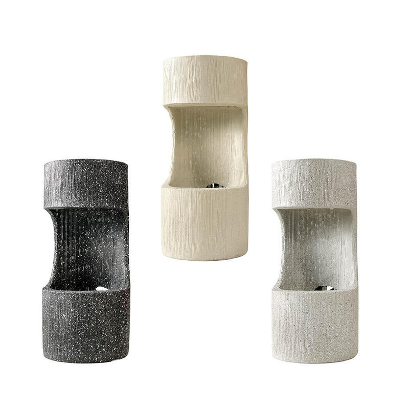 Fuente Cilíndrica Para Interior Y Exterior Ip44, Colores Surtidos; Ø16 X 35 Cm