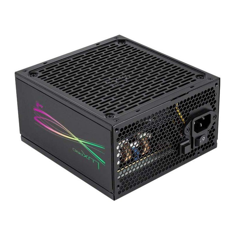 Fuente De Alimentación Aerocool Luxpro Rgb550m 550w Ventilador 14cm 80 Plus Bronze