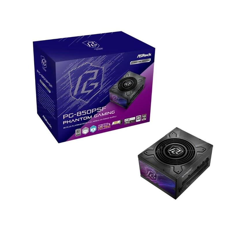 Fuente De Alimentación Asrock Phantom Gaming Pg-850psf Psu 850w 80+ Platinum Retail