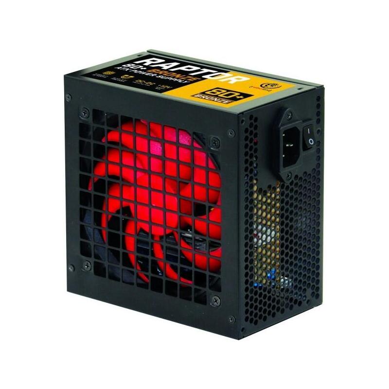 Fuente De Alimentación Atx Raptor 500w,Bronze 80+,Single Rail, Dc-Dc