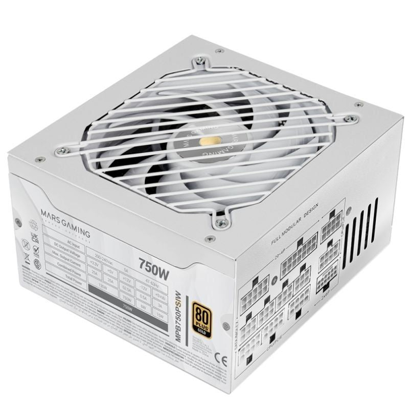 Fuente De Alimentación Mars Gaming Mpb750psi 750w Ventilador 14cm 80 Plus Gold