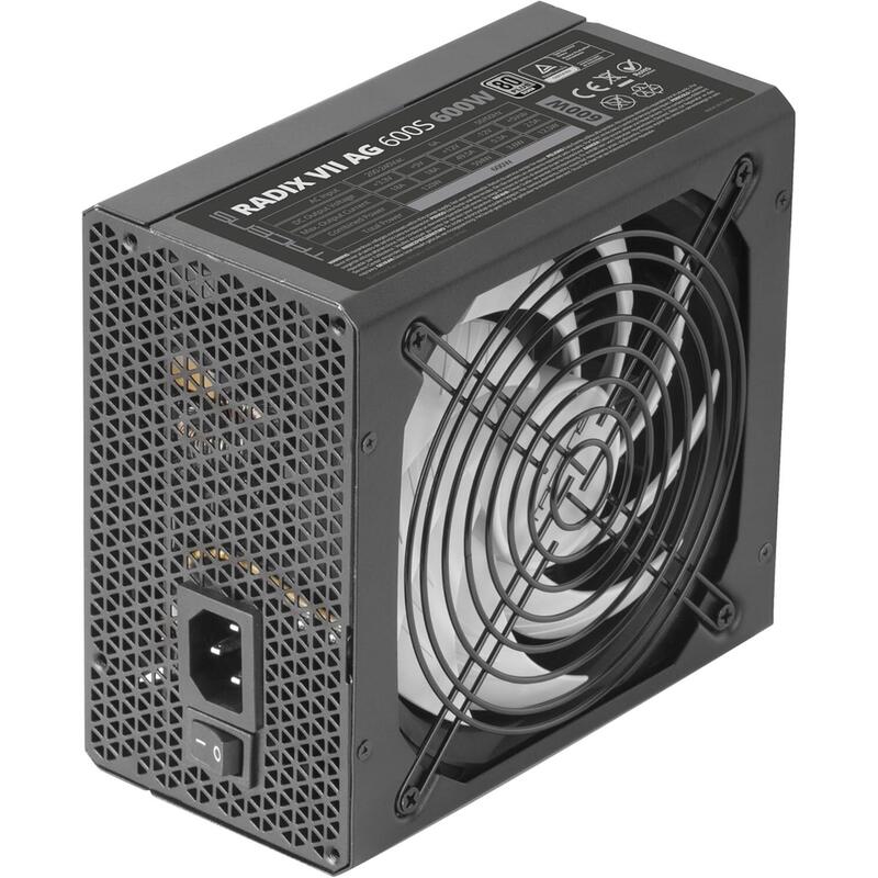 Fuente De Alimentacion Tacens Radix Vii Ag 600w Certificado 80 Plus Silver, Pfc Activo