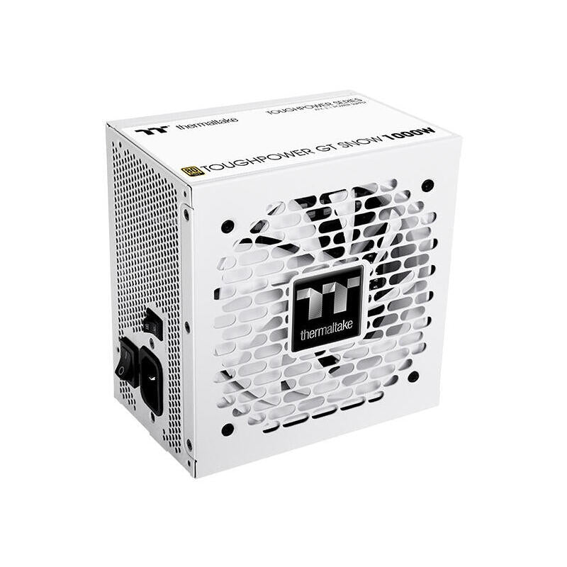 Fuente De Alimentación Thermaltake Toughpower Gt Snow 1000w De Pc White, 1x Gpu De Alta Potencia De 12 Pines, 5x Pcie, Gestión De Cables, 1000 Vatios Ps-Tpt-1000fnfage-W