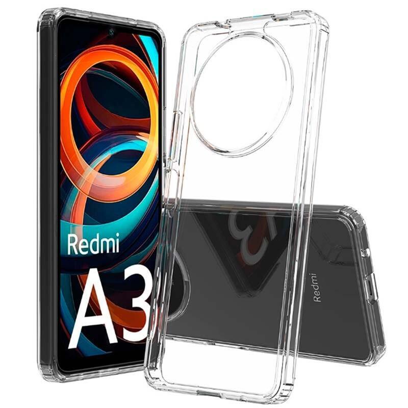 Funda Antigolpes Premium Para Xiaomi Redmi A3 Acrílico Anti-Amarillo Transparente