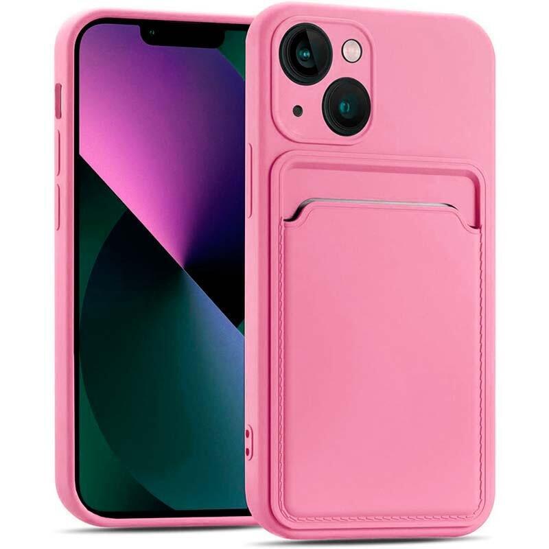 Funda De Silicona Apple Iphone 13 Rosa Con Cartera