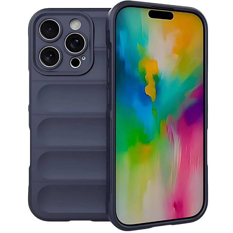Funda De Silicona Wave Iphone 16 Pro Max Azul Oscuro