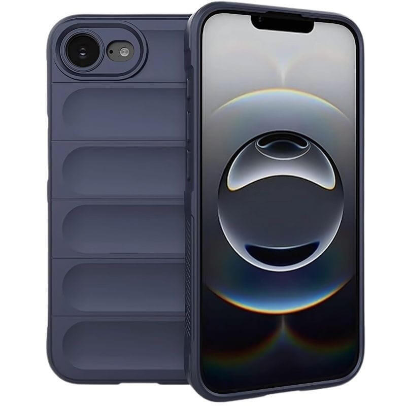 Funda De Silicona Wave Iphone 16e Azul Oscuro