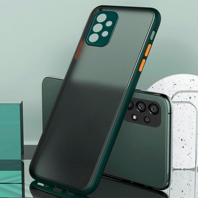 Funda Dual Mate Samsung Galaxy A52 A525 / A52 5g A526 / A52s 5g A528 Verde+Naranja