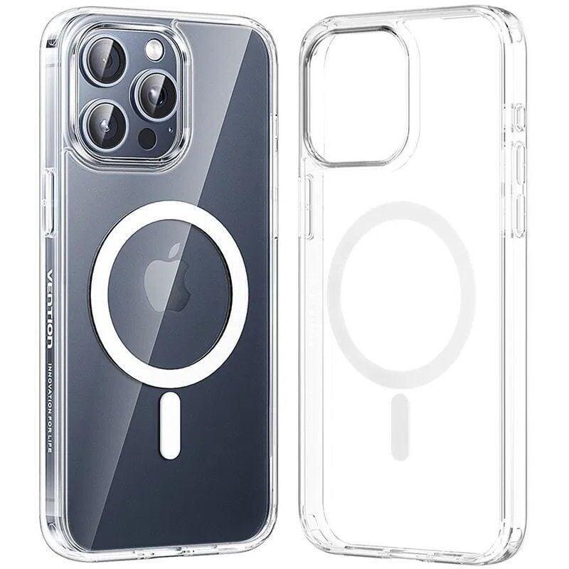 Funda Dura Con Magsafe Vention Kuct0-20 Compatible Con Iphone 15 Plus Transparente