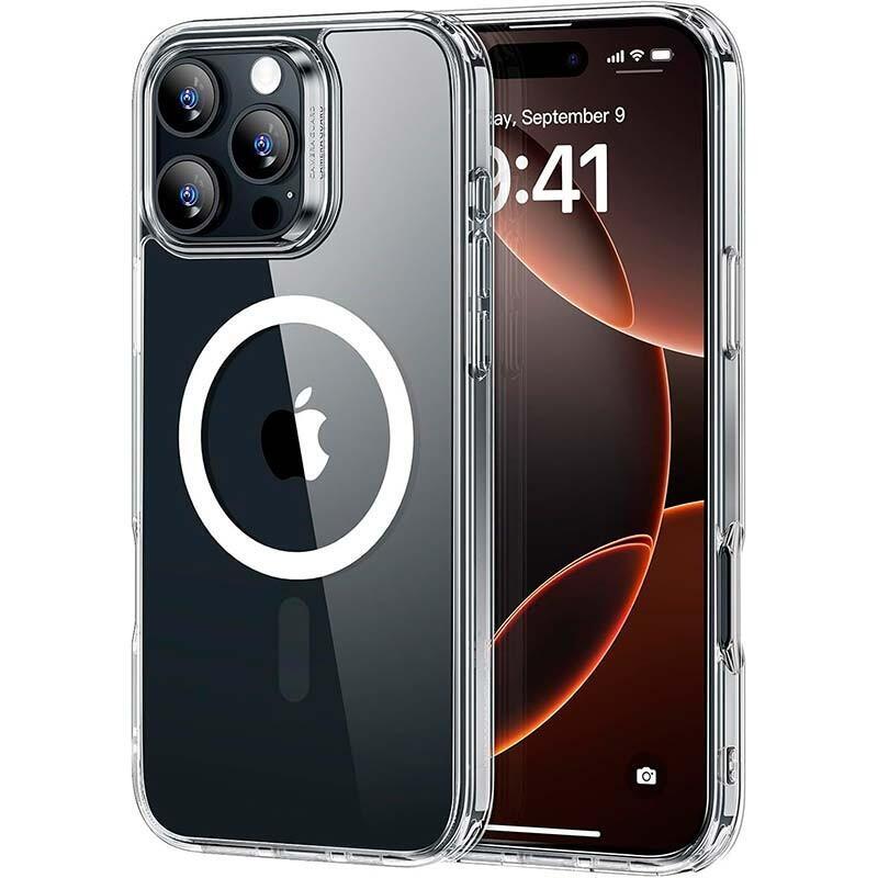 Funda Magsafe Compatible Para Iphone 16 Pro 6.3 Transparente