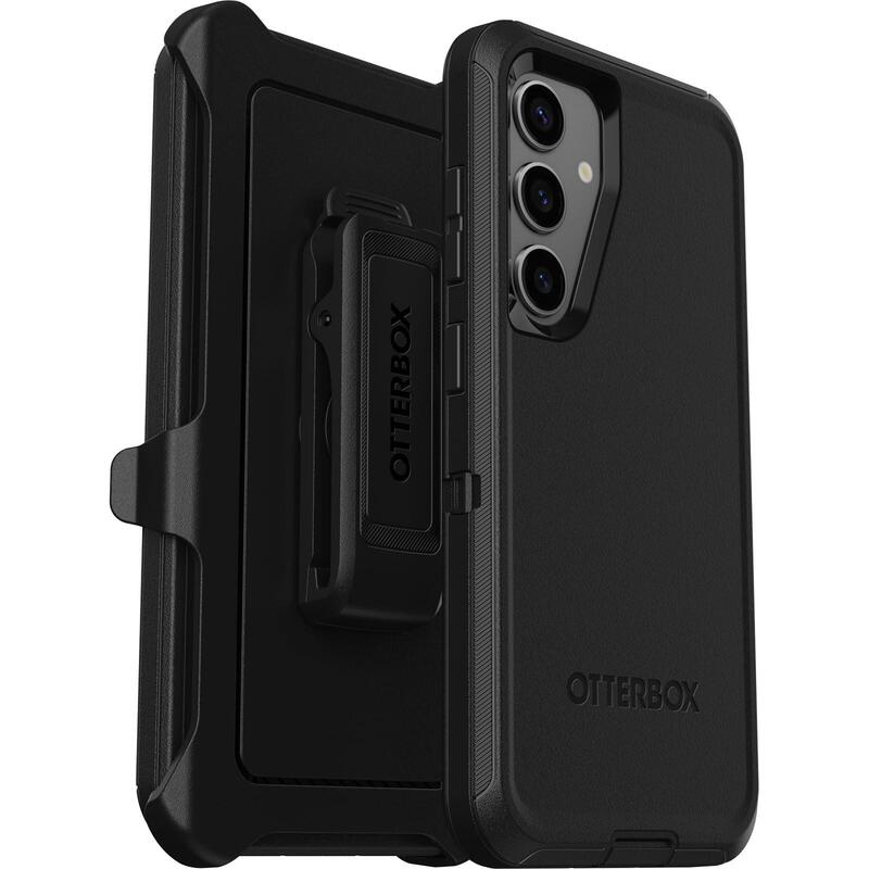 Funda Otterbox Para Samsung Galaxy S24 Ultra Defender, Resistente A Golpes Y Caídas, Ultra-Rugerizada, Protectora, Testada 5x Con Estándares Militares Anticaídas, Negro, Sin Caja Retail