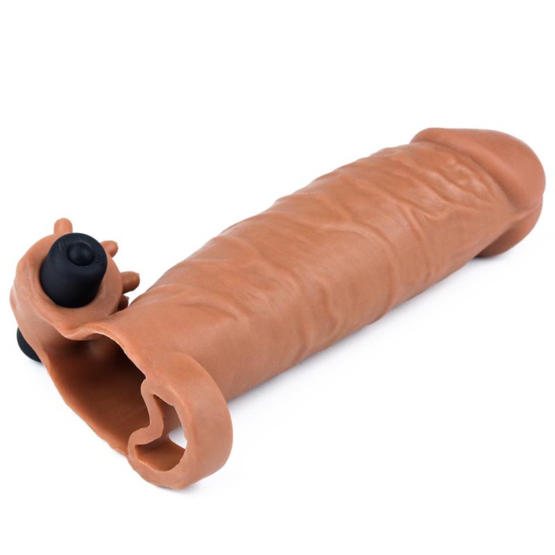 Funda Para El Pene Con Vibración Add 2 Pleasure X Tender Marrón