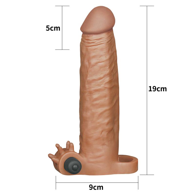 Funda Para El Pene Pleasure X-Tender Marron Add 2