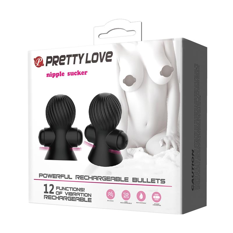 Pretty Love - Estimuladores Para Pezones 12 Modos Vibracion