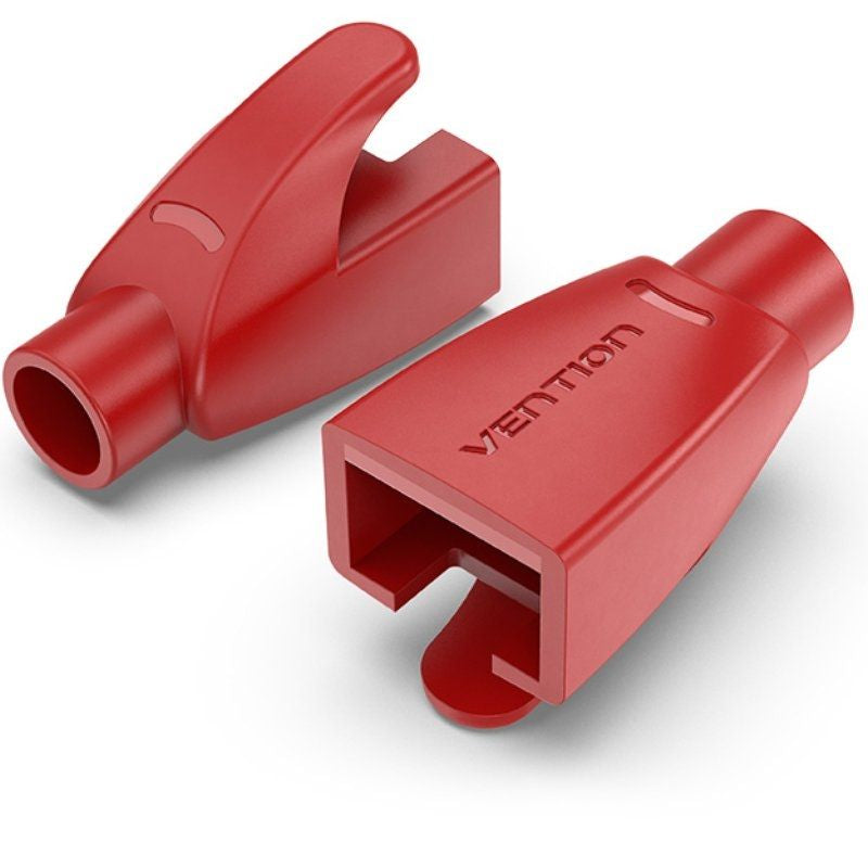 Funda Protectora Rj45 Vention Iodr0-100 100 Uds Roja