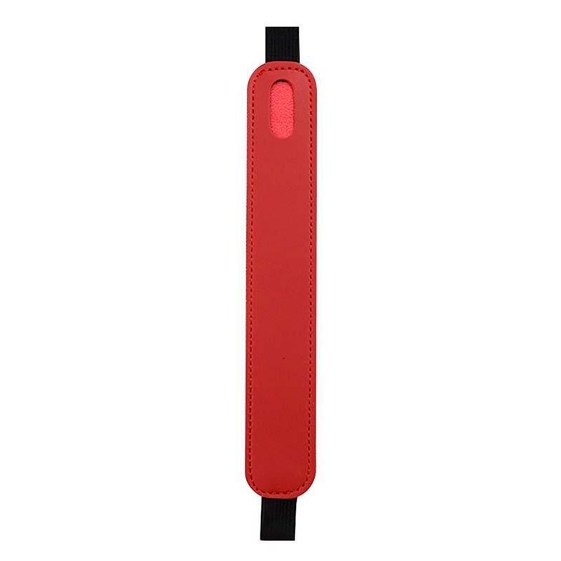 Funda Pu Para Stylus Pen Universal Con Banda Elástica Rojo