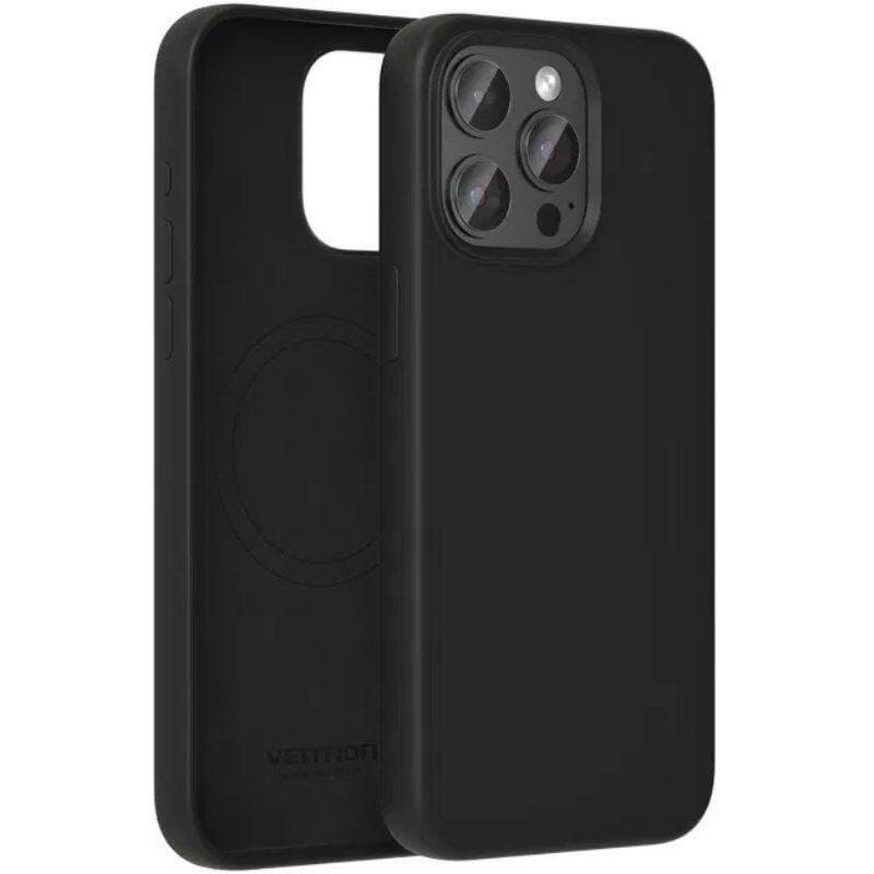 Funda Silicona Con Magsafe Vention Kufb0-10 Compatible Con Iphone 15 Negra