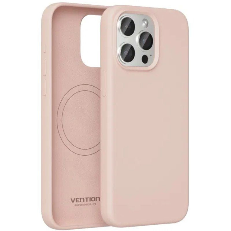 Funda Silicona Con Magsafe Vention Kufp0-10 Compatible Con Iphone 15 Rosa