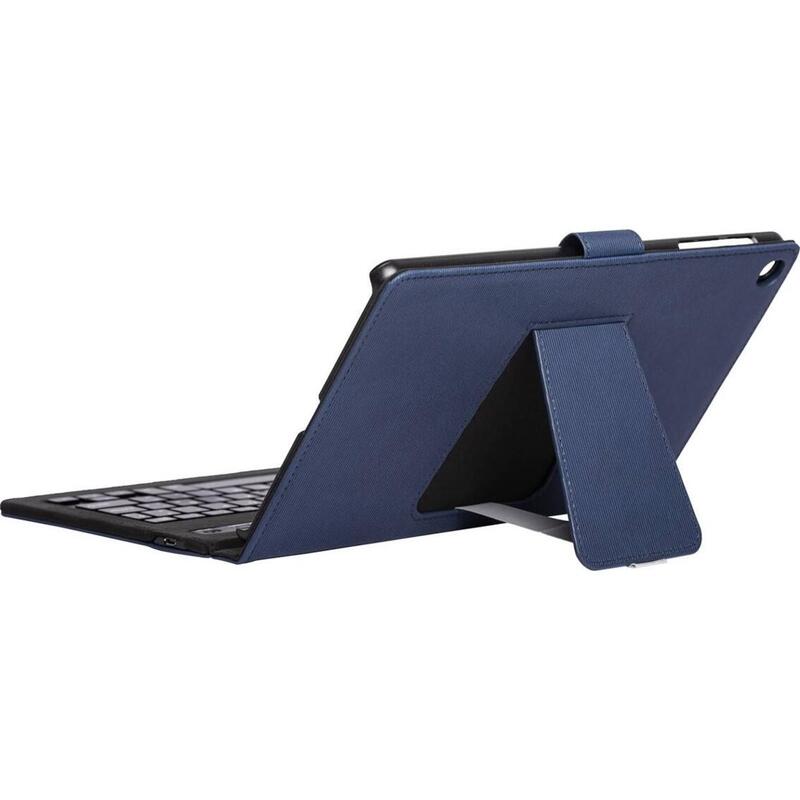 Funda Silver Ht Para Tablet Samsung Tab A8 10.4" 2022 Con Teclado Bluetooth Azul