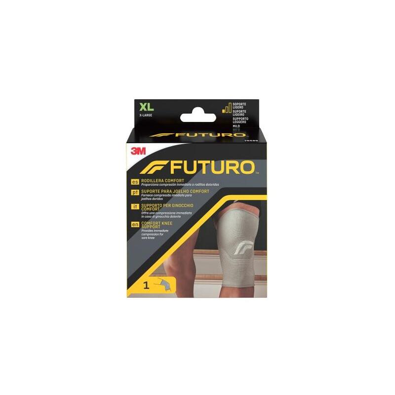 Futuro Comfort Rodillera - Talla Xl (49.5 - 55.9cm) - Transpirable - Elastico - Gris