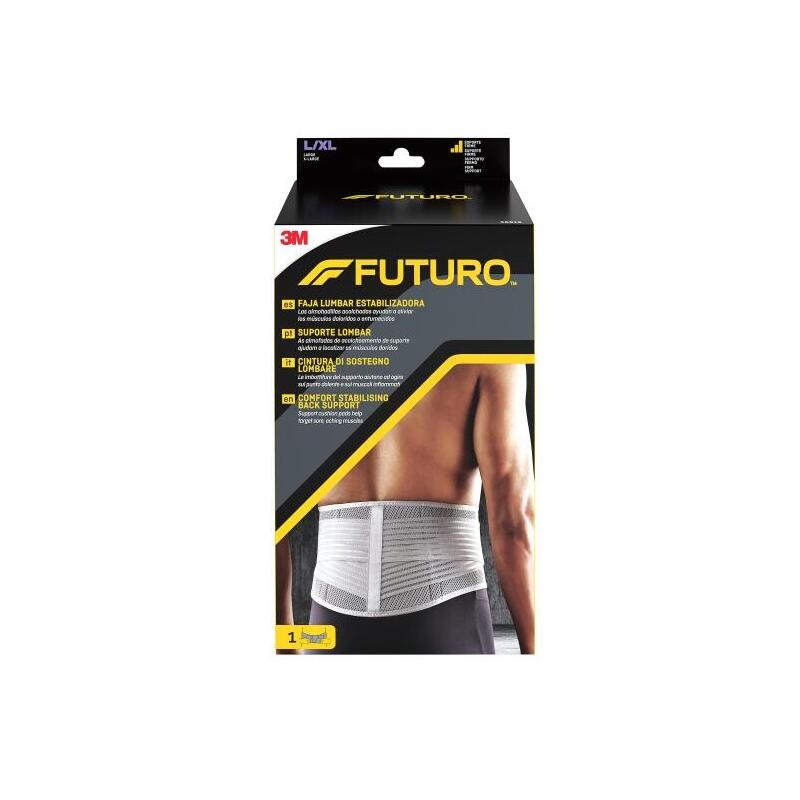 Futuro Faja Lumbar Estabilizadora - Talla L/Xl (99.1 - 127cm) - Transpirable - Gris