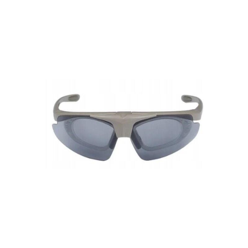 Gafas De Tiro Wosport Tan - 3 Visores Intercambiables, Correa