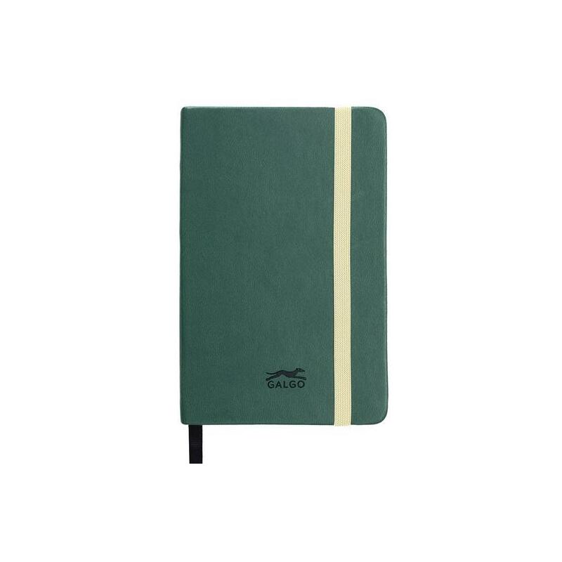Galgo Cuaderno De Notas A6 80h Liso Tapa Dura Verde Oscuro