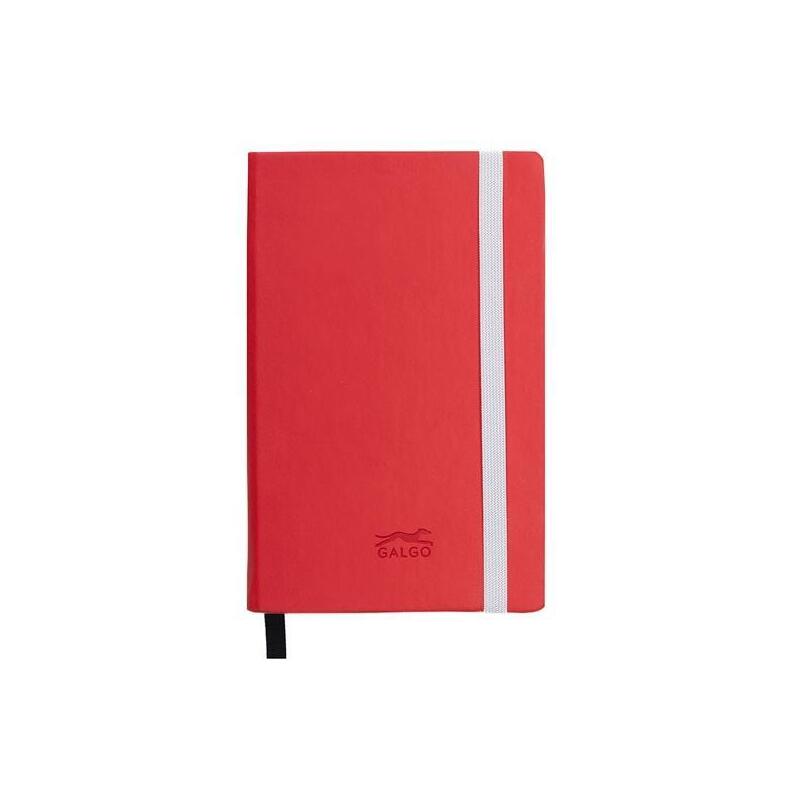 Galgo Cuaderno De Notas Galgo A6 80h Liso Tapa Dura Rojo