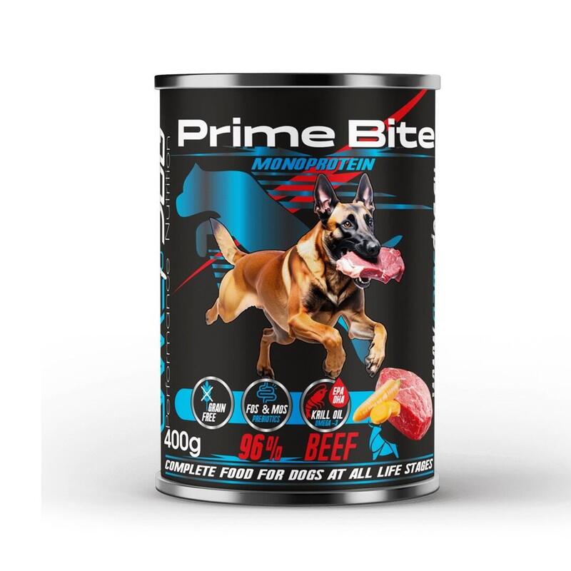 Game Dog Prime Bite Carne De Res, Zanahoria Monoproteína 400g
