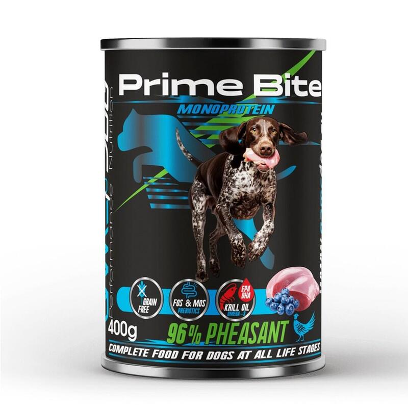 Game Dog Prime Bite Phazant, Monoproteína De Bayas 400g