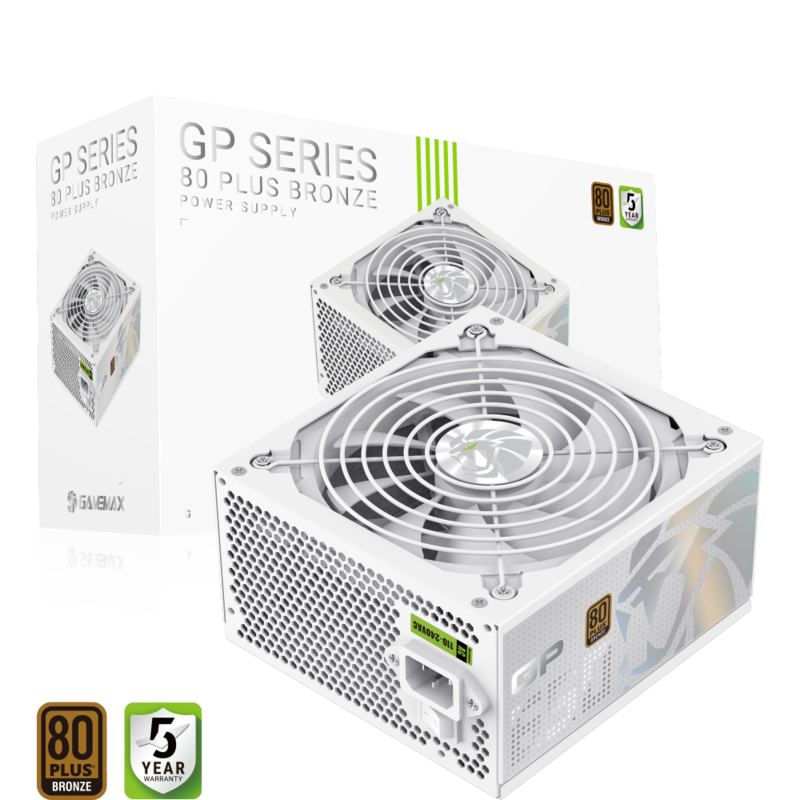 Gamemax Psu Gp 650b Wh 650w Bronze Non-Modular White