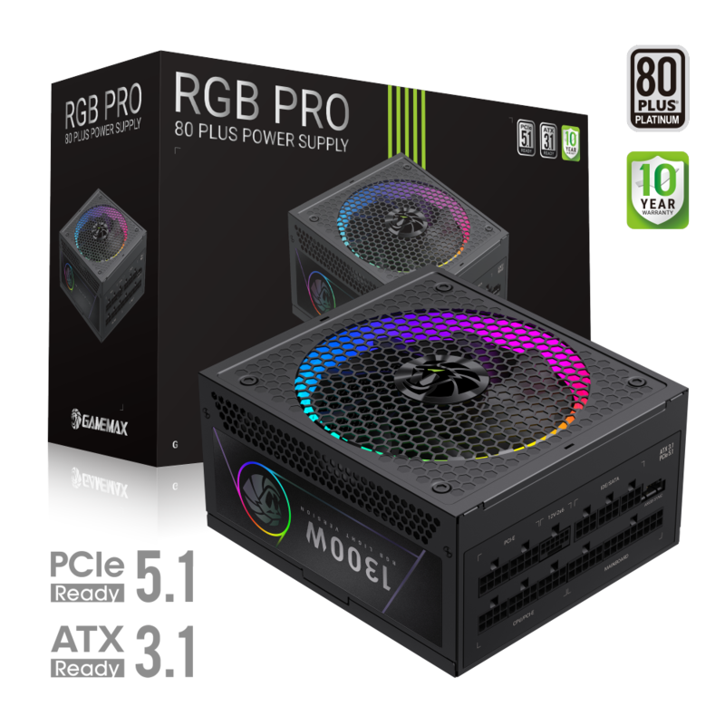 Gamemax Psu Rgb Pro 1300p 1300w Platinum Full Modular