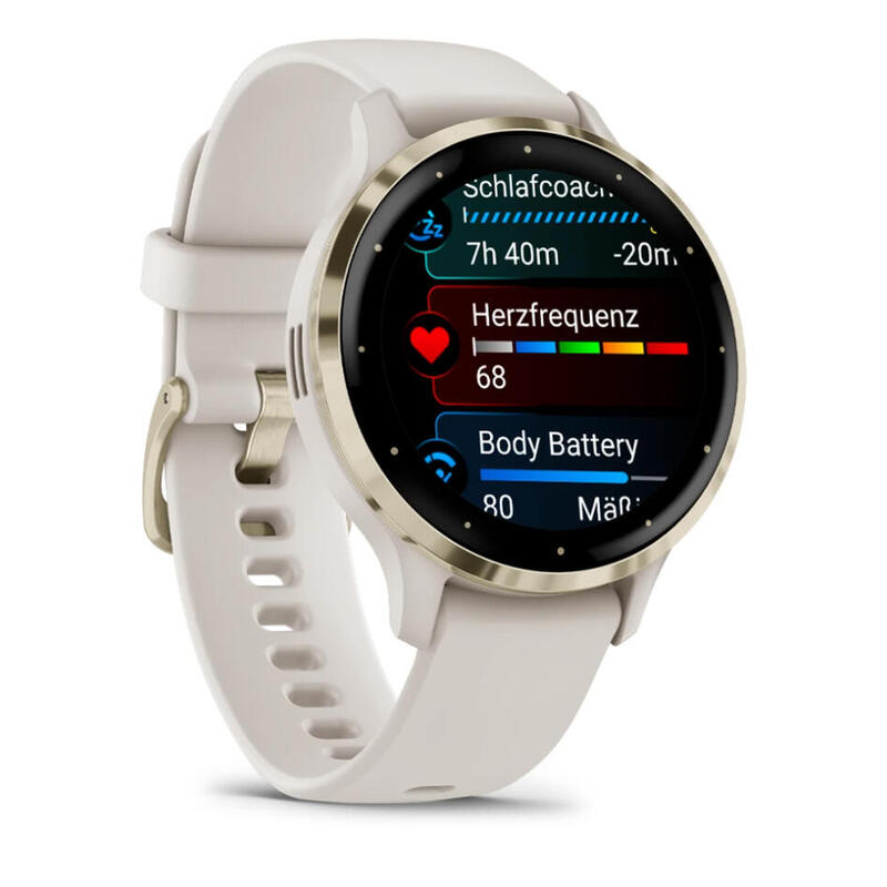 Garmin Venu 3s Ivory + Soft Gold Smartwatch 41mm
