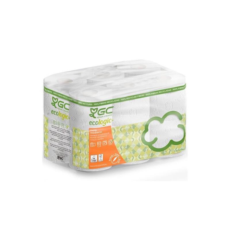 Gc Ecologic+ Papel Higiénico 200/22,4m Fsc Doble Capa Pack 12 Rollos Reciclado Blanco