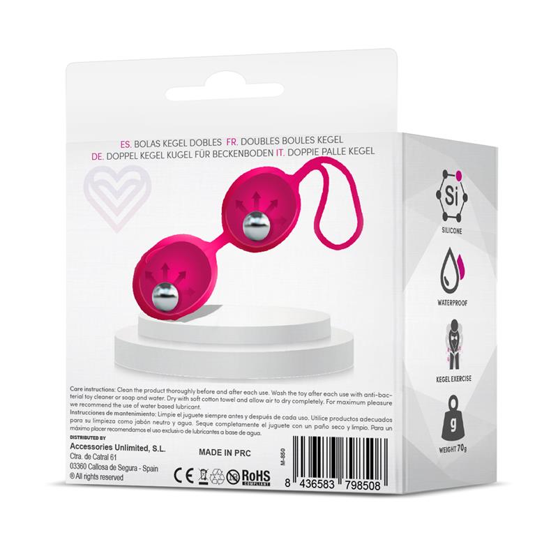 Geisha Bolas Kegel Doble Rose Red 70 Gr