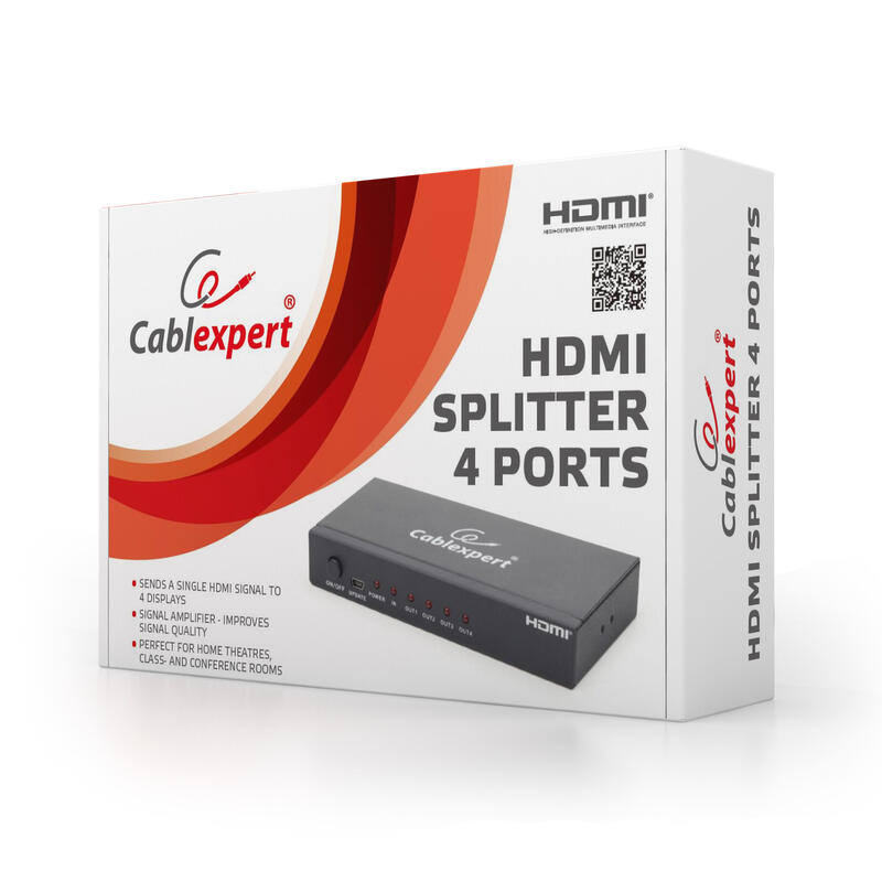 Gembird Duplicador Splitter Hdmi A 4 Monitores Hdmi Dsp-4ph4-02