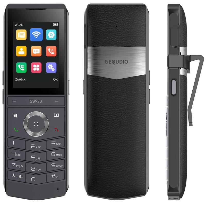 Gequdio Gw-20 Wlan Ip Telefon Con Ladeschale, Sip Compatible