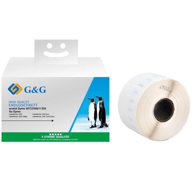 G&G Etiquetas 300 Unidades Para Dymo 11356 / S0722560 41 X 89mm