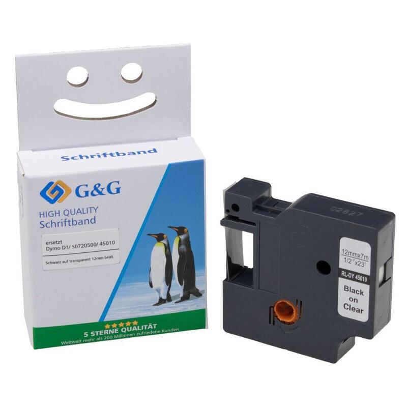 G&G Schriftband Compatible Con Dymo D1 S0720500 45010