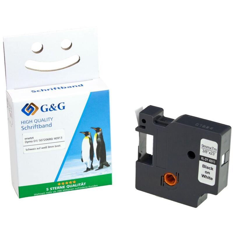 G&G Schriftband Compatible Con Dymo D1 S0720680 40913