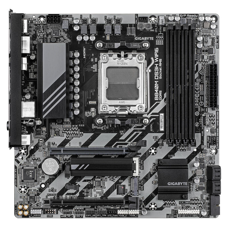 Gigabyte B840m Ds3h Wf6 Am5 4xddr5 4xsata 2xm.2
